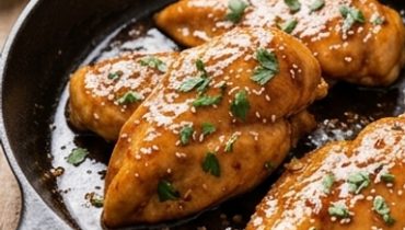 poulet-miel-ail-en-une-seule-poele-le-diner-qui-ca cover