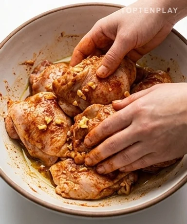 La marinade d'abord