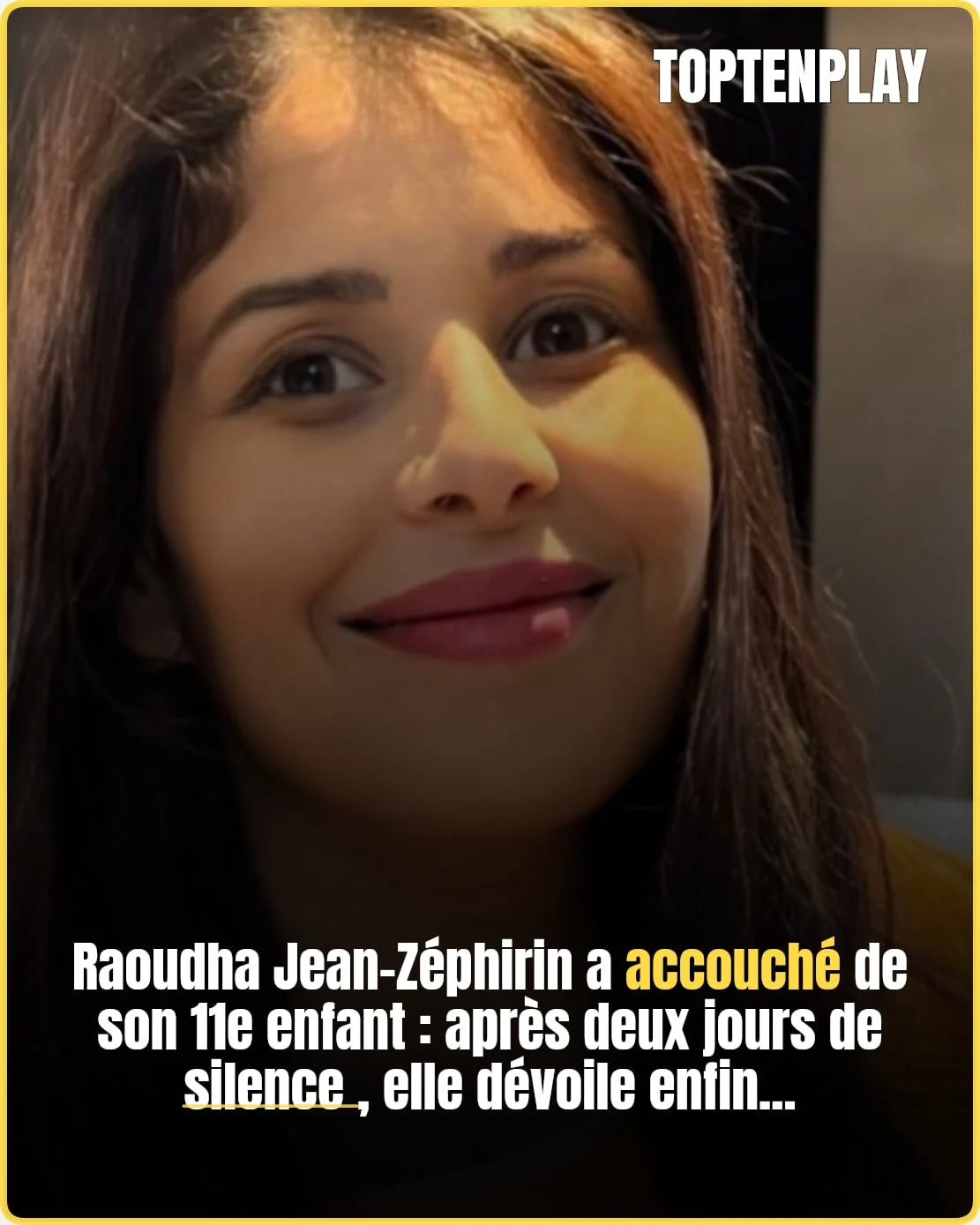 Raoudha Jean-Zéphirin annonce la naissance de son 11e enfant