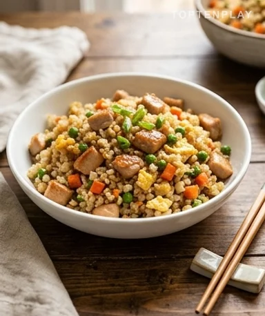 Riz Frit au Poulet Healthy : La Version Allégée au Chou-Fleur