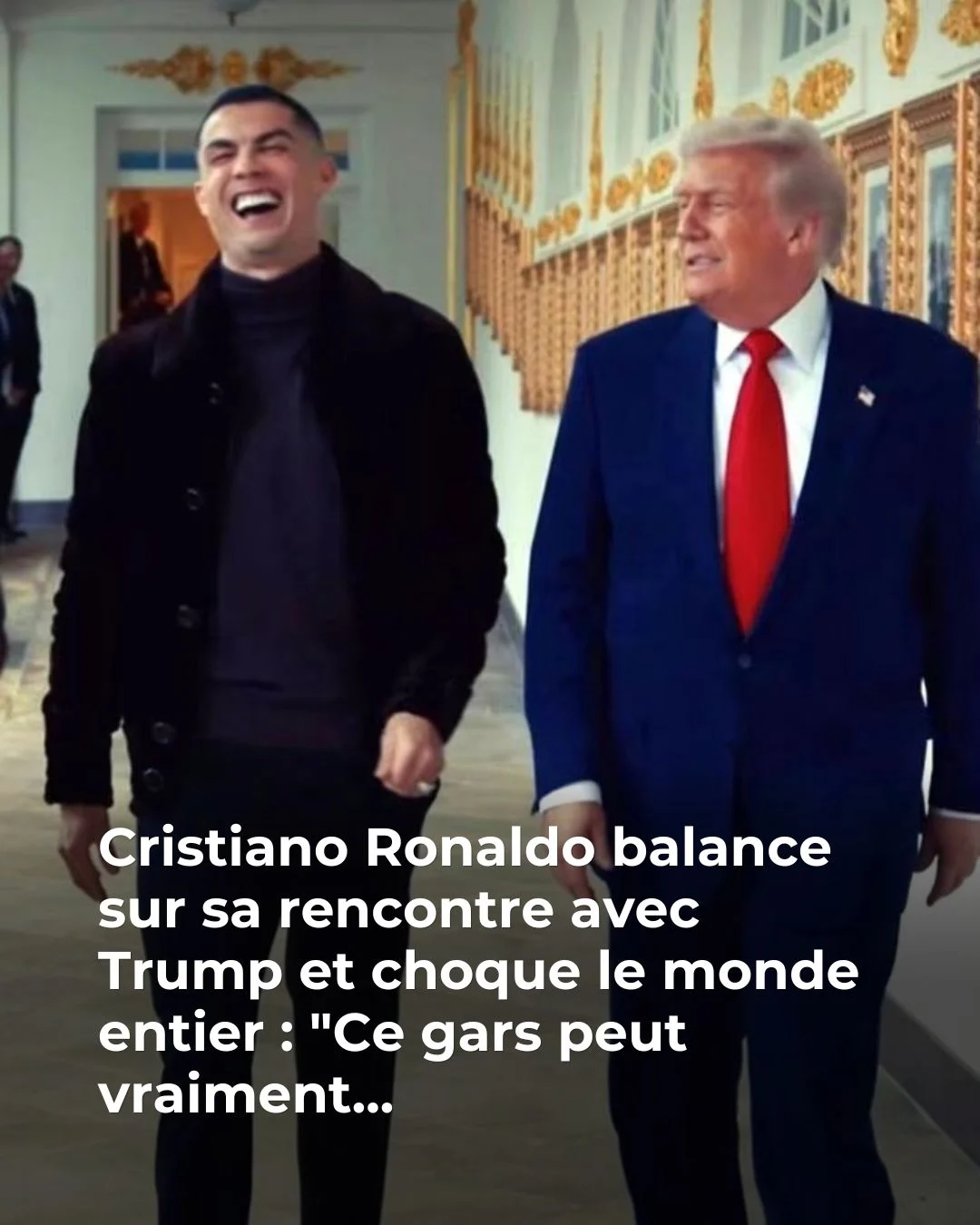 Cristiano Ronaldo balance sur Trump : "Ce gars peut vraiment...😱 😳👇Voir plus