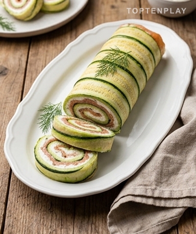 Roulé aux courgettes et saumon fumé : l'apéro chic qui impressionne à coup sûr