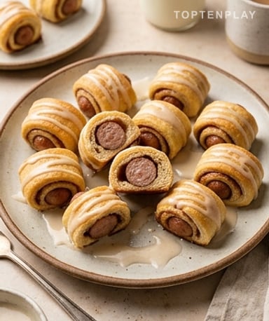 Rouleaux à la cannelle fourrés à la saucisse — le brunch le plus addictif