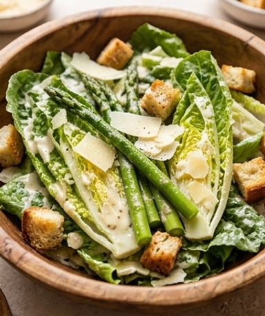 Salade César aux Asperges