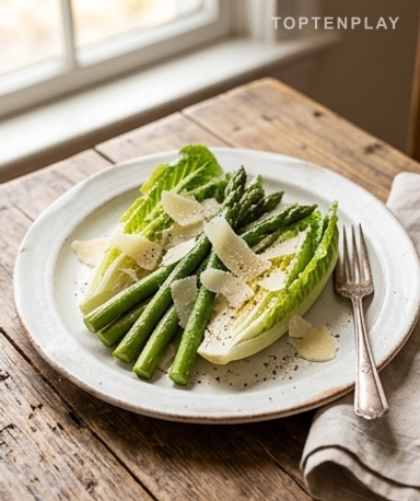 Salade César aux Asperges : La Version Printanière qui Réveille le Classique