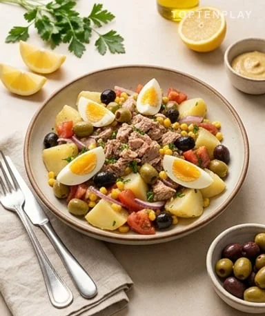 Salade méditerranéenne de pommes de terre et thon