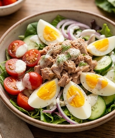 Salade thon œufs
