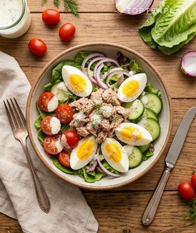 Salade thon œufs : le déjeuner protéiné qui cale vraiment