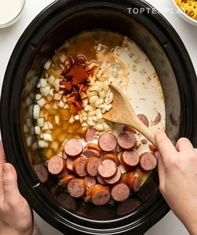 Prepare the ingredients before filling the slow cooker