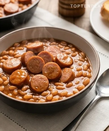 Saucisses aux haricots façon américaine : le plat réconfort qui cartonne