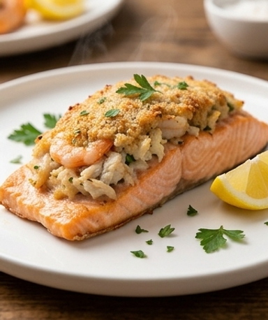 Saumon Farci Crabe & Crevettes