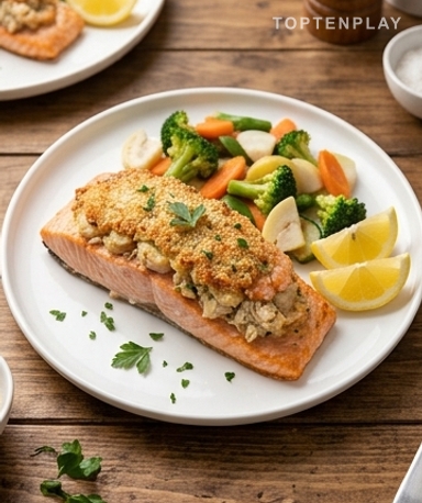 Saumon Farci Crabe & Crevettes : Le Plat de Fête Qui Impressionne Sans Stress