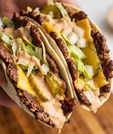 Smash Burger Tacos