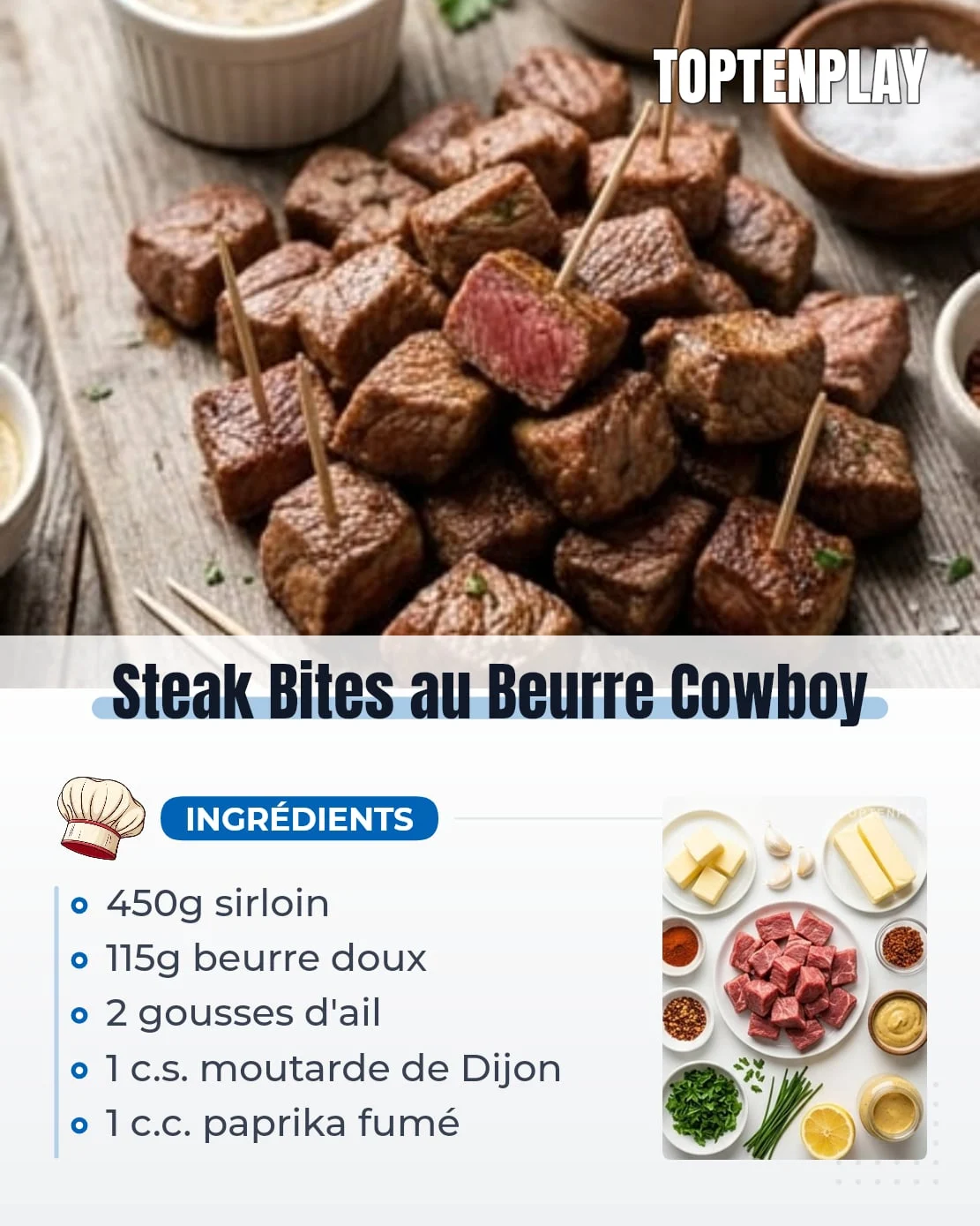 Steak Bites au Beurre Cowboy