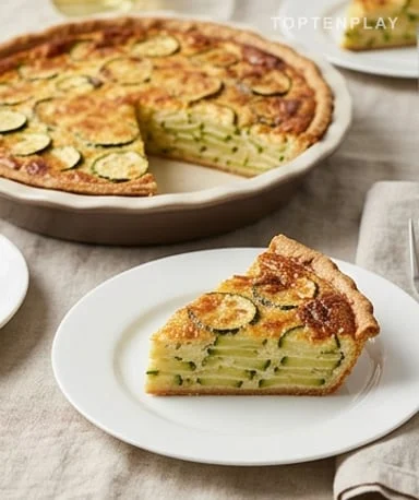 Tarte à la Courgette et Parmesan : entre la quiche et le soufflé, et franchement meilleure que les deux
