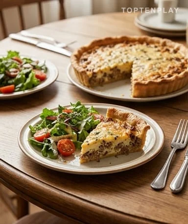 Tarte à la viande hachée crémeuse