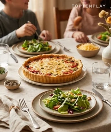 Tarte à la viande hachée et au fromage