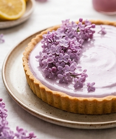 Tarte au lilas vegan