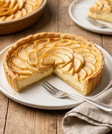 Tarte aux pommes et crème fraîche : le dessert qui sent bon la cuisine de grand-mère