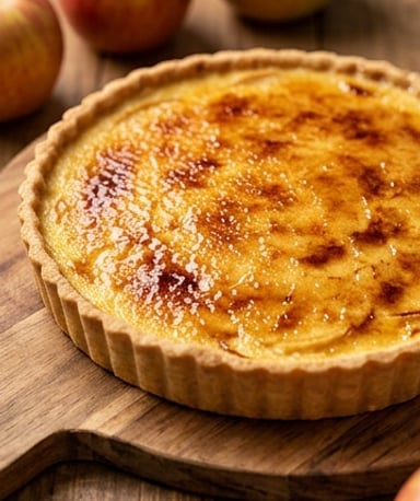 Tarte aux Pommes Façon Crème Brûlée