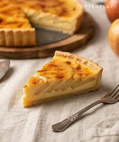Tarte aux Pommes Façon Crème Brûlée : Croustillant Dehors, Fondant Dedans