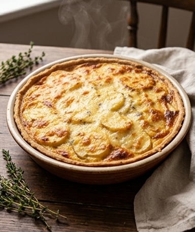 Tarte Pommes de Terre et Fromage Fondant