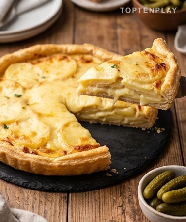 Tarte Raclette et Pommes de Terre : Le Fromage Fondant en Mode Tarte