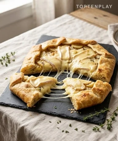 Tarte rustique pommes de terre et reblochon