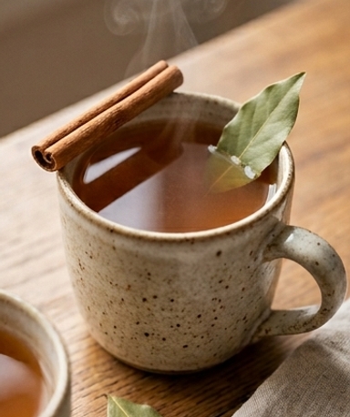 Tisane digestive cannelle, clous de girofle et laurier