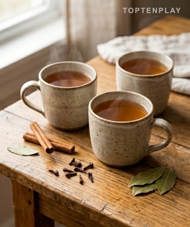 Tisane digestive cannelle, clous de girofle et laurier : la boisson qui apaise le ventre après le repas