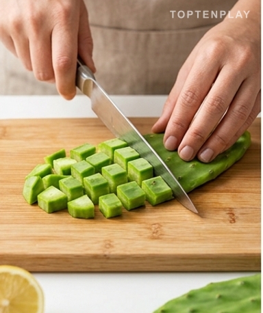 Nettoyer le nopal — le seul effort réel