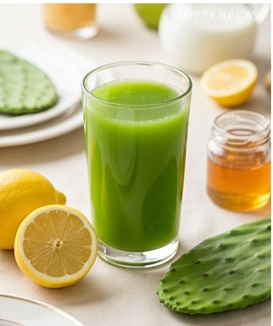 Tonic Nopal Citron du Matin : La Boisson Verte qui Réveille la Digestion