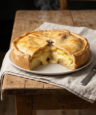 Tourte Savoyarde Pommes de Terre et Reblochon Fondant