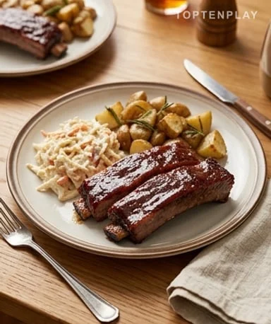 Travers de bœuf barbecue au four avec rub maison