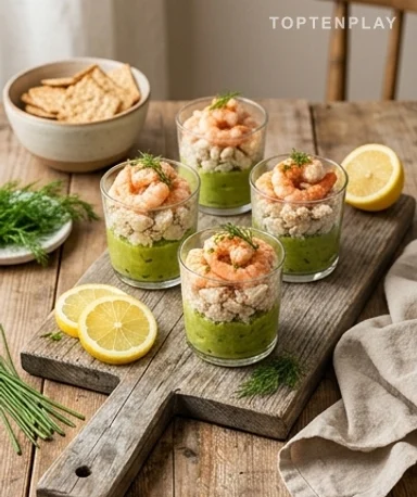 Verrines crabe avocat crevette : l'entrée fraîche qui impressionne sans effort