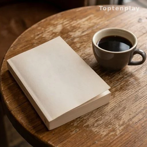 livre ouvert sur une table de café, témoignage publié sur une arnaque sentimentale