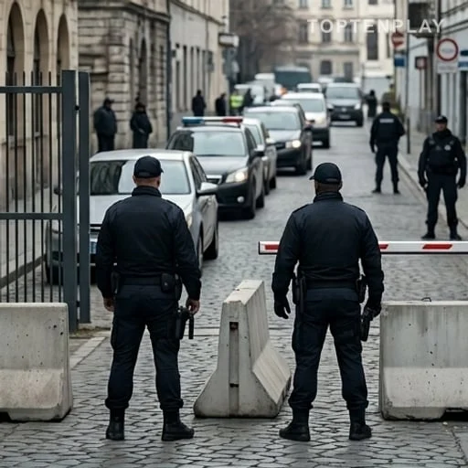 Forces de sécurité déployées près d’un point de contrôle
