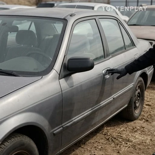 Voiture examinée dans une enquête de justice pénale