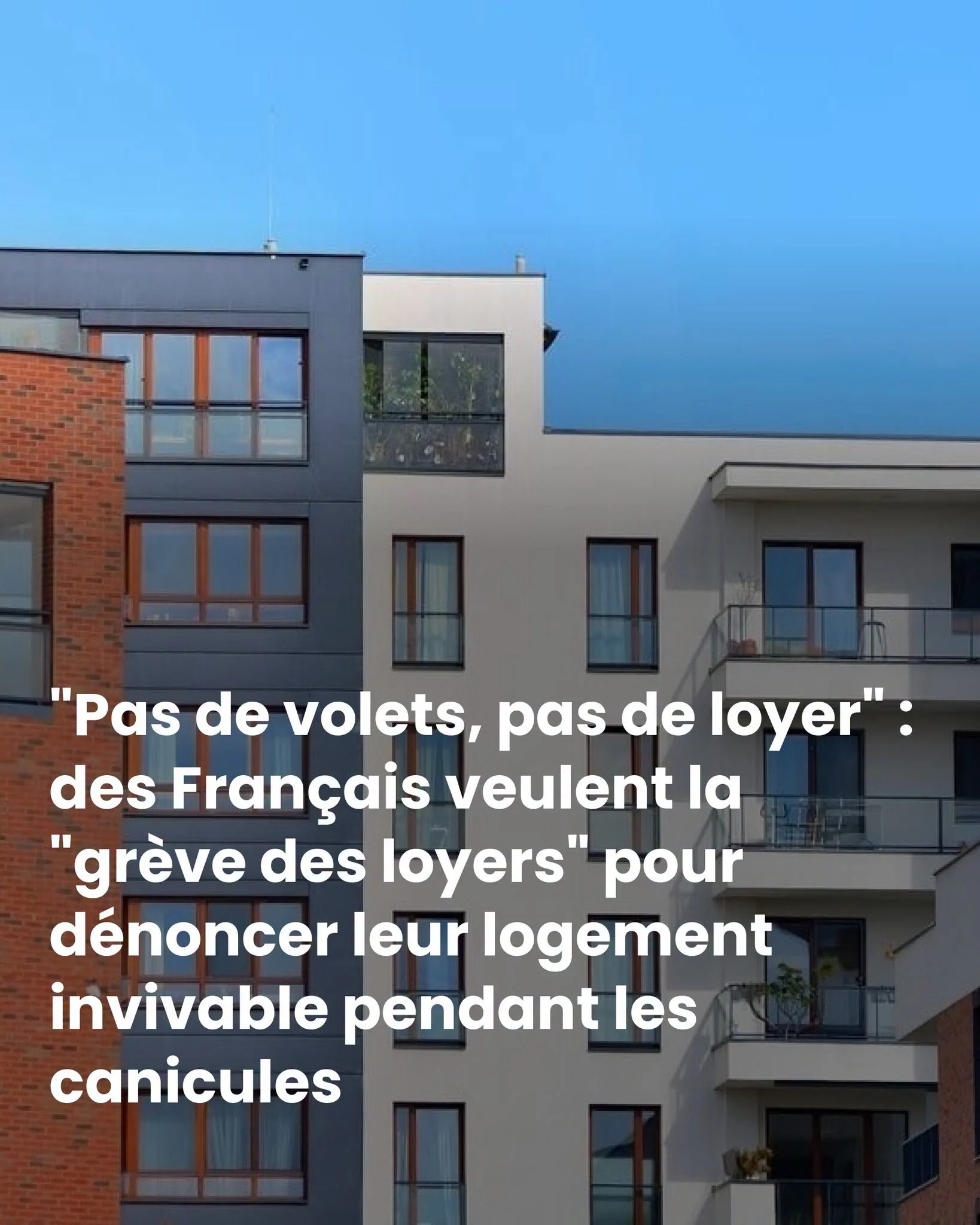 49 % des Français ont souffert de la chaleur chez eux : la pétition «Pas de volets, pas de loyer»