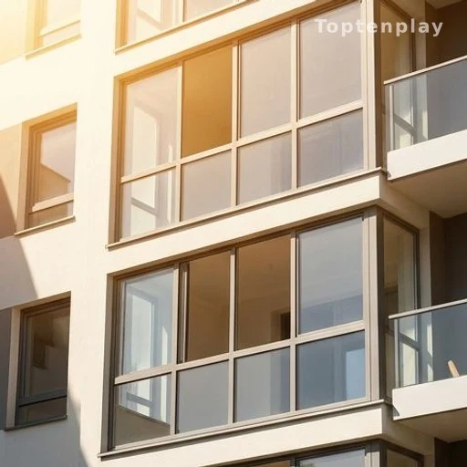 Fenêtres d'appartement sans volets exposées au soleil en canicule