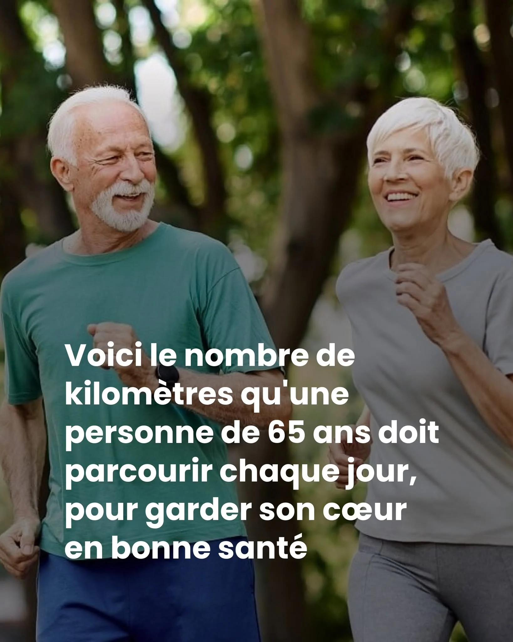 6 à 8 km par jour : la distance idéale pour le cœur à 65 ans
