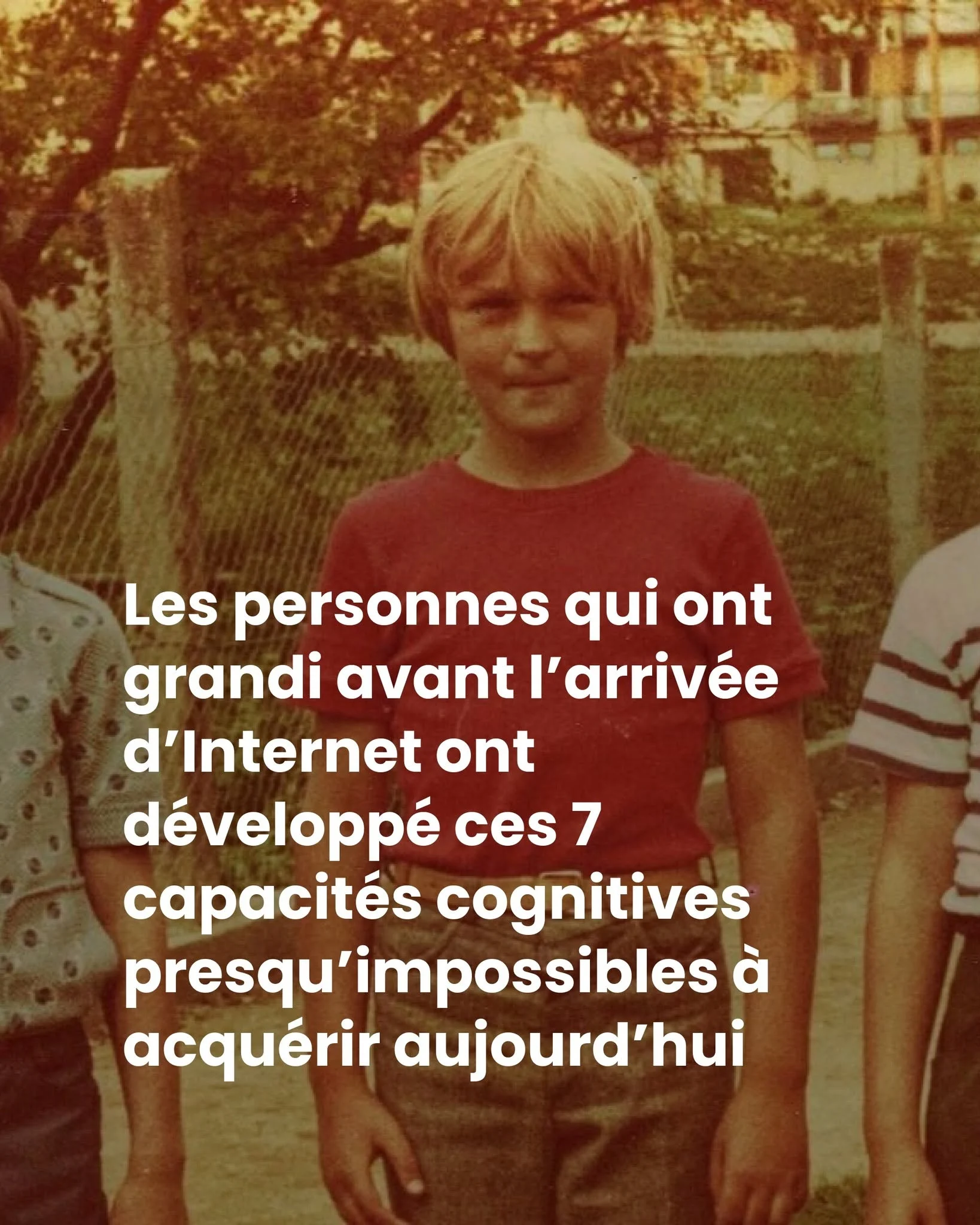 7 capacités cognitives que seuls ceux qui ont grandi sans Internet ont vraiment développées