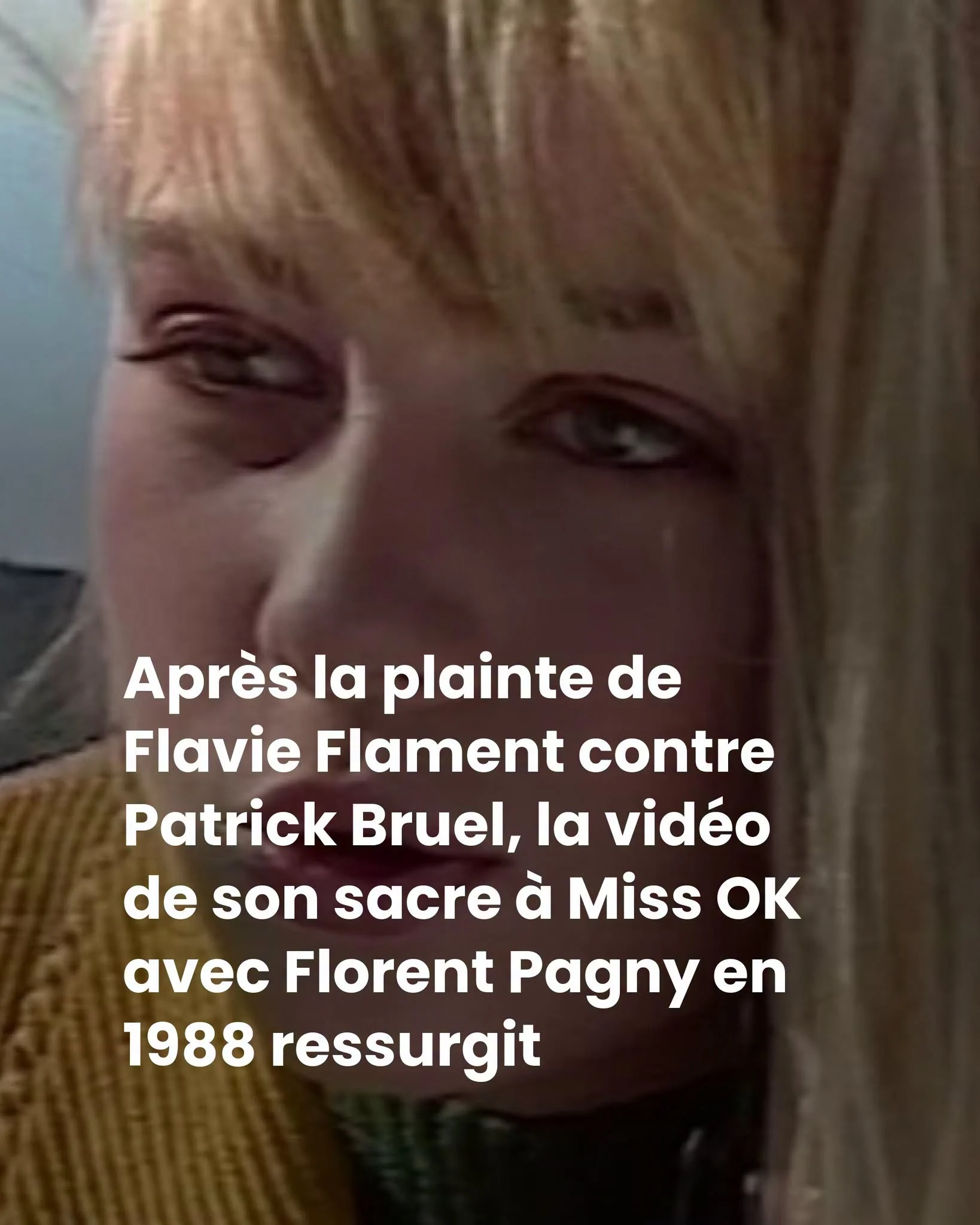À 13 ans, Flavie Flament sacrée Miss OK par un Florent Pagny qui se trompe de prénom