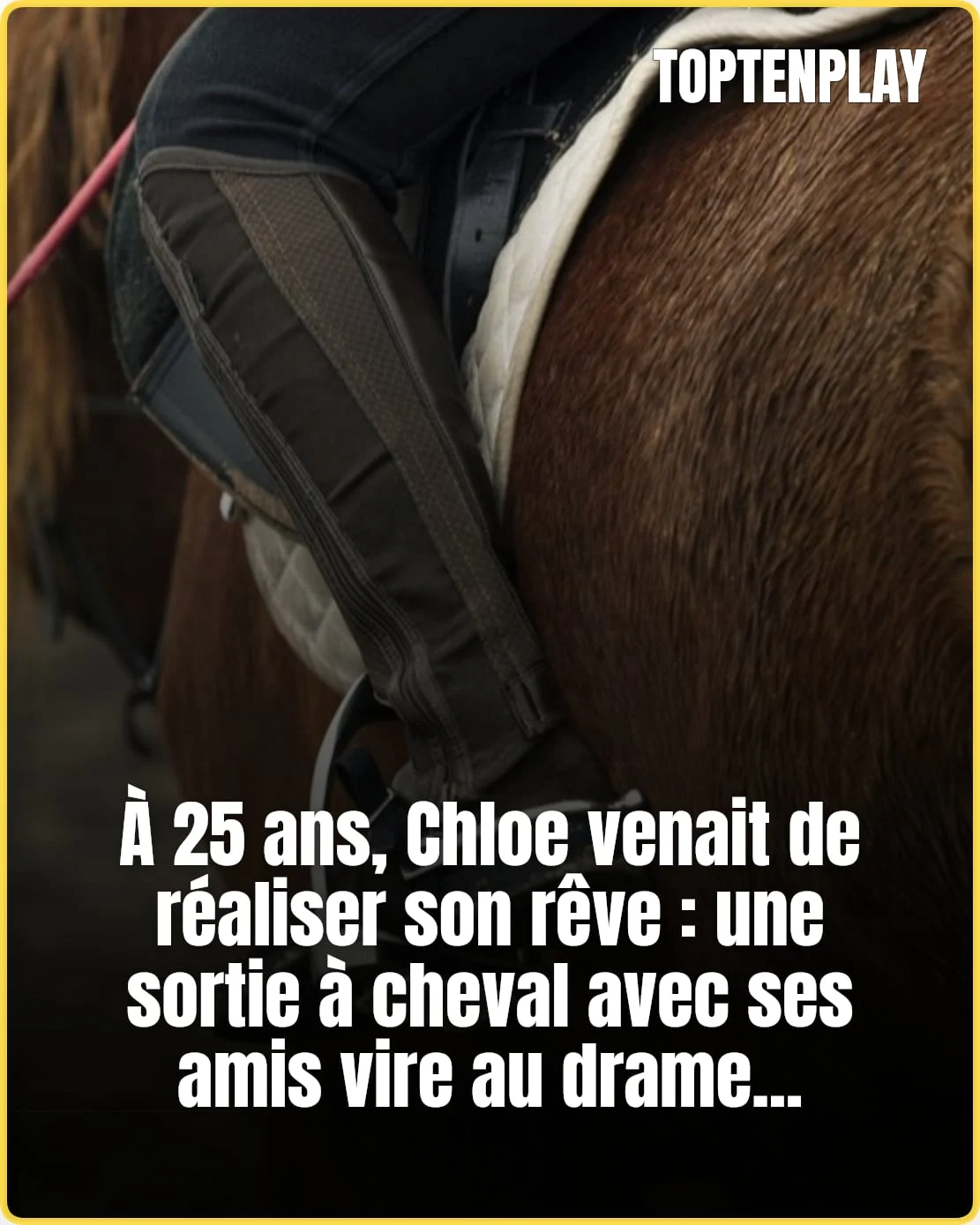 À 25 ans, elle meurt sous son cheval après avoir réalisé son rêve