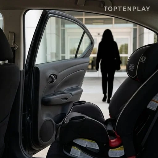 Siège enfant vide dans une voiture