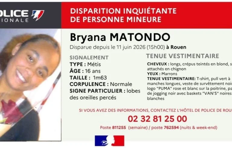 À Rouen, Bryana, 16 ans, recherchée après un trajet en bus