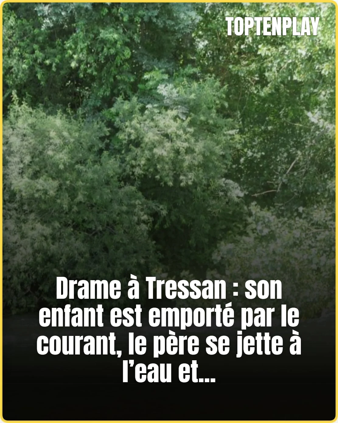 À Tressan, il se noie en voulant sauver son enfant
