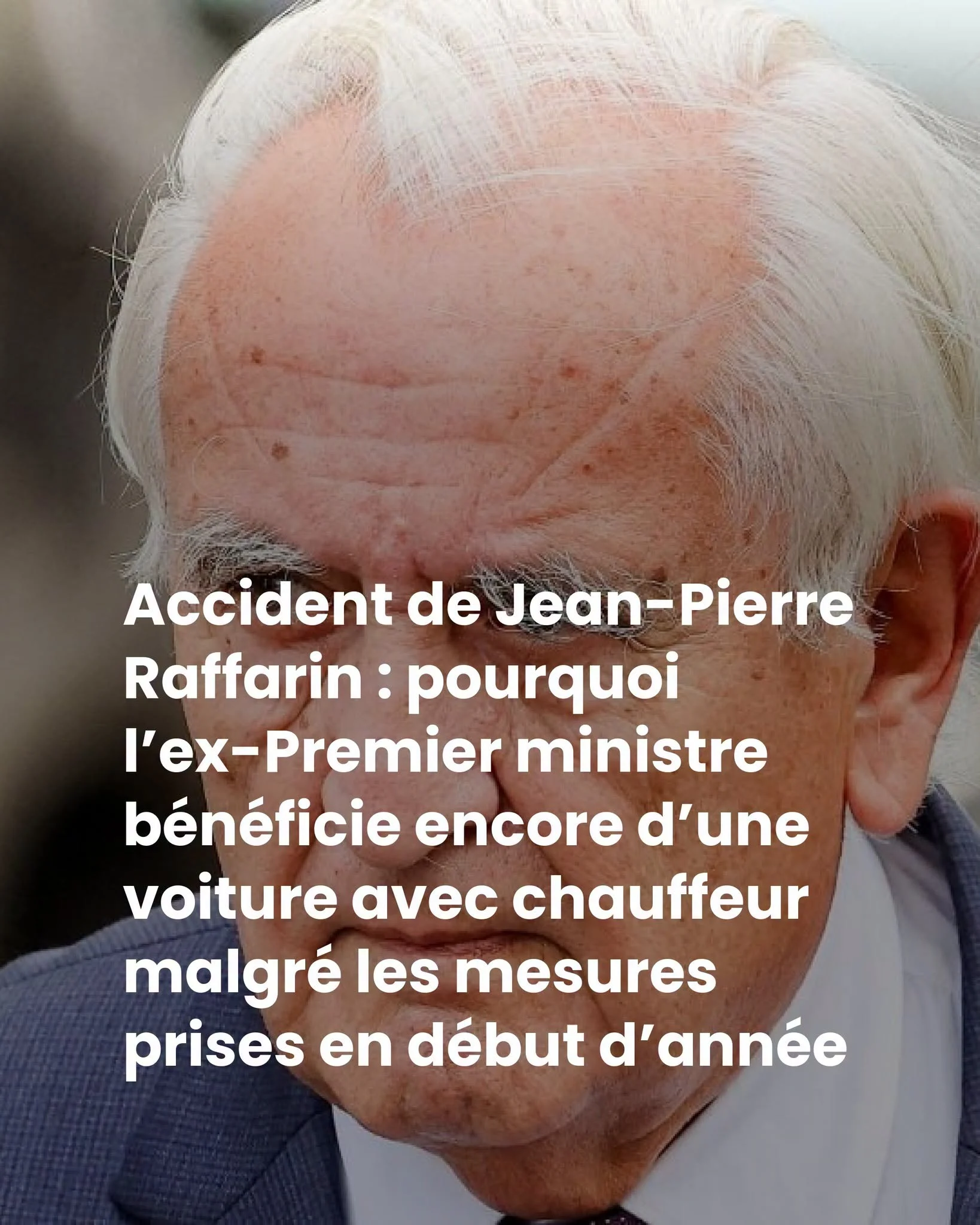 Accident à Paris : pourquoi Raffarin garde sa voiture avec chauffeur