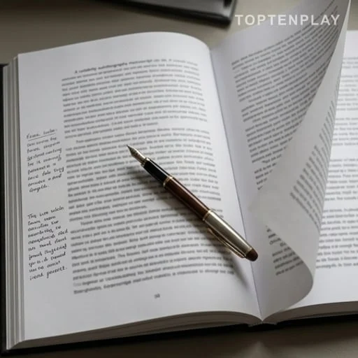 Manuscrit ouvert lié à une autobiographie contestée
