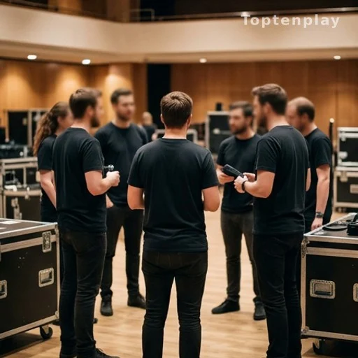 Bénévoles réunis en coulisses d'un grand spectacle, témoignages Enfoirés